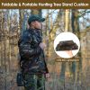 Foldable Tree Stand Seat Replacement Camouflage Waterproof Oxford Cloth Hunting Treestand Seat Cushion For Hunting Climber Deer Ladder