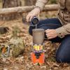 2000W 2 In 1 Camping Stove Tent Heater Outdoor Gas Stove Portable Backpacking Stove with 3 Modes 360° Radiant Heating for Camping Hiking Picnic BBQ