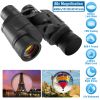 Portable HD Binoculars with FMC Lens Low Light Night Vision Telescope for Bird Watching Hunting Sports Events Concerts Adventure w/ Shoulder Strap Bag