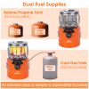 2000W 2 In 1 Camping Stove Tent Heater Outdoor Gas Stove Portable Backpacking Stove with 3 Modes 360° Radiant Heating for Camping Hiking Picnic BBQ