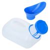 Unisex Potty Urinal Bottle 1000ML/33.8OZ Adult Emergency Urinal Device Portable Male Female Toilet w/ Lid Funnel For Car Camping Travel Hospital Outdo