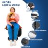 Retractable Portable Toilet Collapsible Portable Potty for Adults Emergency Toilet Kit with Adjustable Height Lid 20 Garage Bags Carry Bag for Camping