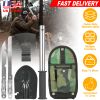 6-in-1 Multi Tool Survival Kit Shovel Knife Axe Saw Nail Puller w/ Pouch Outdoor Gear Camping