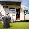 Retractable Portable Toilet Collapsible Portable Potty for Adults Emergency Toilet Kit with Adjustable Height Lid 20 Garage Bags Carry Bag for Camping
