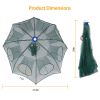 Foldable Fishing Bait Net Trap Crab Net Shrimp Minnow Crawdad Fish Cast Dip Cage Mesh Automatic Contraction