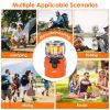 2000W 2 In 1 Camping Stove Tent Heater Outdoor Gas Stove Portable Backpacking Stove with 3 Modes 360° Radiant Heating for Camping Hiking Picnic BBQ