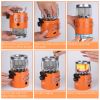 2000W 2 In 1 Camping Stove Tent Heater Outdoor Gas Stove Portable Backpacking Stove with 3 Modes 360° Radiant Heating for Camping Hiking Picnic BBQ
