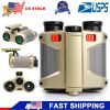 4X30 Kids Toy Night Vision Binoculars with Pop-Up LED Light Portable Neck Strap for Watching Hiking Travelling