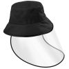 Fishman Hat Protective Face Shield Removable Sun Bucket Cap Face Cover Protect Against UV Spitting Saliva Dust Wind