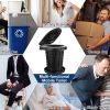 Retractable Portable Toilet Collapsible Portable Potty for Adults Emergency Toilet Kit with Adjustable Height Lid 20 Garage Bags Carry Bag for Camping
