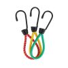 3pck Bungee Cords With Hooks 6 Inch Heavy Duty Rubber Elastic Straps For Tarps; Tents; Wire Racks; Camping Trucks; Boats; Elastic Cords