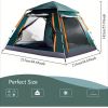 Muti-Person Outdoor Automatic Quick Opening Camping Tent with Mesh Windows. Made of Oxford Fabric, Comes with Portable Bag & Moisture - Proof Mat.