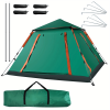 Muti-Person Outdoor Automatic Quick Opening Camping Tent with Mesh Windows. Made of Oxford Fabric, Comes with Portable Bag & Moisture - Proof Mat.