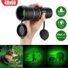 40x60 Day Night Vision HD Optical Monocular Hunting Camping Handheld Telescope Life Waterproof, Anti-Fog