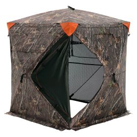 VEVOR Hunting Blind, 270Â° See Through Ground Blind, 1-2 Person Pop Up Deer Blind for Hunting with Carrying Bag, Portable Resilient Hunting Tent