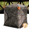 VEVOR Hunting Blind, 270Â° See Through Ground Blind, 1-2 Person Pop Up Deer Blind, Portable Resilient Hunting Tent, 3 Horizontal Windows