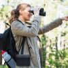 Portable HD Binoculars with FMC Lens Low Light Night Vision Telescope for Bird Watching Hunting Sports Events Concerts Adventure w/ Shoulder Strap Bag