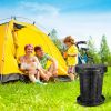 Retractable Portable Toilet Collapsible Portable Potty for Adults Emergency Toilet Kit with Adjustable Height Lid 20 Garage Bags Carry Bag for Camping