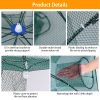 Foldable Fishing Bait Net Trap Crab Net Shrimp Minnow Crawdad Fish Cast Dip Cage Mesh Automatic Contraction