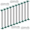 Tent Pegs Ropes Set 20Pcs 9.8in Heavy Duty Tent Stakes Nails Spike with 4x 9.8ft Nylon Ropes Tent Pop Up Canopy Stakes