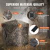 VEVOR Hunting Blind, 270Â° See Through Ground Blind, 2-3 Person Pop Up Deer Blind, Portable Resilient Hunting Tent, 3 Horizontal Windows