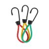 3pck Bungee Cords With Hooks 6 Inch Heavy Duty Rubber Elastic Straps For Tarps; Tents; Wire Racks; Camping Trucks; Boats; Elastic Cords