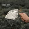 1pc Portable Coffee Drip Rack; Foldable Reinforced Stainless Steel Coffee Filter Rack; Portable Funnel Filter Cup; Coffee Stove
