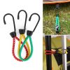 3pck Bungee Cords With Hooks 6 Inch Heavy Duty Rubber Elastic Straps For Tarps; Tents; Wire Racks; Camping Trucks; Boats; Elastic Cords