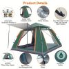 Muti-Person Outdoor Automatic Quick Opening Camping Tent with Mesh Windows. Made of Oxford Fabric, Comes with Portable Bag & Moisture - Proof Mat.