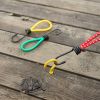 3pck Bungee Cords With Hooks 6 Inch Heavy Duty Rubber Elastic Straps For Tarps; Tents; Wire Racks; Camping Trucks; Boats; Elastic Cords