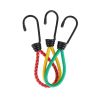 3pck Bungee Cords With Hooks 6 Inch Heavy Duty Rubber Elastic Straps For Tarps; Tents; Wire Racks; Camping Trucks; Boats; Elastic Cords