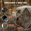 VEVOR Hunting Blind, 270Â° See Through Ground Blind, 1-2 Person Pop Up Deer Blind, Portable Resilient Hunting Tent, 3 Horizontal Windows