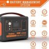 Portable Power Station 110V/600W 568Wh Lithium Battery Pure Sine Wave AC Outlet DC USB Solar Generator Supply