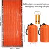2packs Emergency Sleeping Bag; Lightweight Survival Sleeping Bags Thermal Bivy Sack; Portable Emergency Blanket For Camping; Hiking; Outdoor Activity