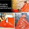 2packs Emergency Sleeping Bag; Lightweight Survival Sleeping Bags Thermal Bivy Sack; Portable Emergency Blanket For Camping; Hiking; Outdoor Activity