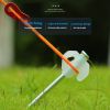 8pcs Ground Nails; Tent Stakes; Garden Stakes; Heavy Duty Stakes; Camping Tent Pegs; Glowing Ground Pegs; Awning Steel Pegs; Wind Rope Pegs