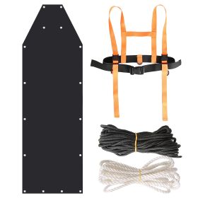 Deer Drag Sled with Dragging Harness Deer Cart Game Hauler Snow Sledding Pad Hunting Gear Supplies with 32.8FT Black Rope 16.1FT White Rope for Huntin (Option: Harness)