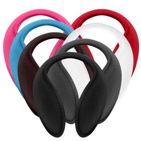 2Pcs Ear Warmers Unisex Winter Earmuffs Behind-the-Head for Winter Running Walking Dog Travel (Color: Blue)