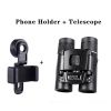 500X25 / 300X25 Professional Folding Small Compact Lightweight binocs; Long Range Zoom Telescope w/ Storage Bag For Hiking hntg Travel Super Foot Bowl