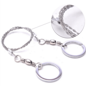 1pc Emergency Survival Gear Steel; Wire Saw Camping Hiking Hunting ; Climbing Gear New Best-selling Outdoor Survival Saw Multifunction Wire Saw (Color: Silvery)