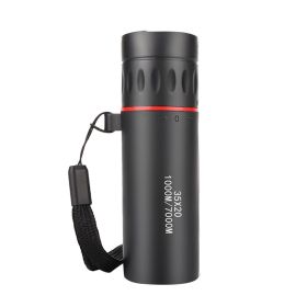 30x25 Monocular Telescope For Travel Hunting Waterproof 10X Scope; Mini Portable Zoom Scope (Color: black)