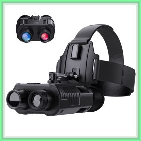 Night Vision Binoculars Goggles Infrared Digital Head Mount Built-in Battery Rechargeable Hunting Camping Equipment 1080P Video (Ships From: China, Color: NIGHT_VISION)