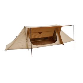 VEVOR Camping Hot Tent, Lightweight Bushcraft Tent with Stove Jack & 2 Tarp Poles, Waterproof Tents Shelters, Portable Tents for 2 Persons (Occupancy: 2 Persons, Closure Type: Triangle with Poles)