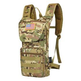 VEVOR Hydration Backpack, Water Backpack with 3L TPU Water Bladder, Tactical Molle Hiking Hydration Pack with Storage (Type: Tactical, Color: CP Color)