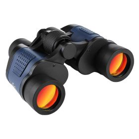 Telescope 60X60 Powerful Binoculars Hd 10000M High Magnification For Outdoor Hunting Optical Scopes Lll Night Vision Fixed Zoom (Color: Dark_Blue)