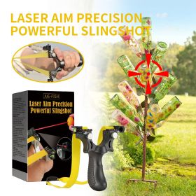 Slingshot Sight Light Flat Rubber Slingshot Outdoor Shooting Gear Launch Shot Sports Toy (Style: A)