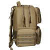 VEVOR Tactical Range bpck for 6 Pistols Gun bpck Brown,Range Bag for Handguns Gun Case Bag w/ Lockable Zipper
