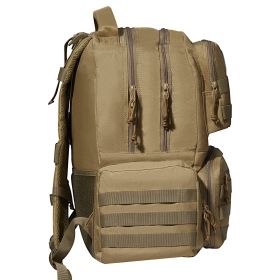 VEVOR Tactical Range bpck for 6 Pistols Gun bpck Brown,Range Bag for Handguns Gun Case Bag w/ Lockable Zipper (product color: Brown, Item Size: 42 x 23 x 48 cm)