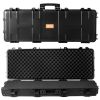 VEVOR Tactical Range Case, Tactical Hard Case w/ 3 Layers Fully-protective Foams, 42 inch lockable Hard Tactical Range Case w/ Wheels
