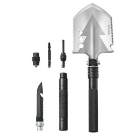 Survival Shovel 8 in 1 Camping Shovel Folding Multitool Portable Compact (Default: Default)